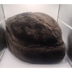 Vintage United Hatters union-made Faux Fur Hat - Large - unisex Great Clean Cond